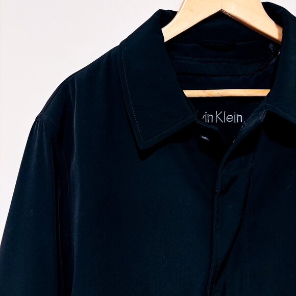 CALVIN KLEIN | Black coat with removable lining | Classic sleek style | Size 46* - Picture 2 of 11
